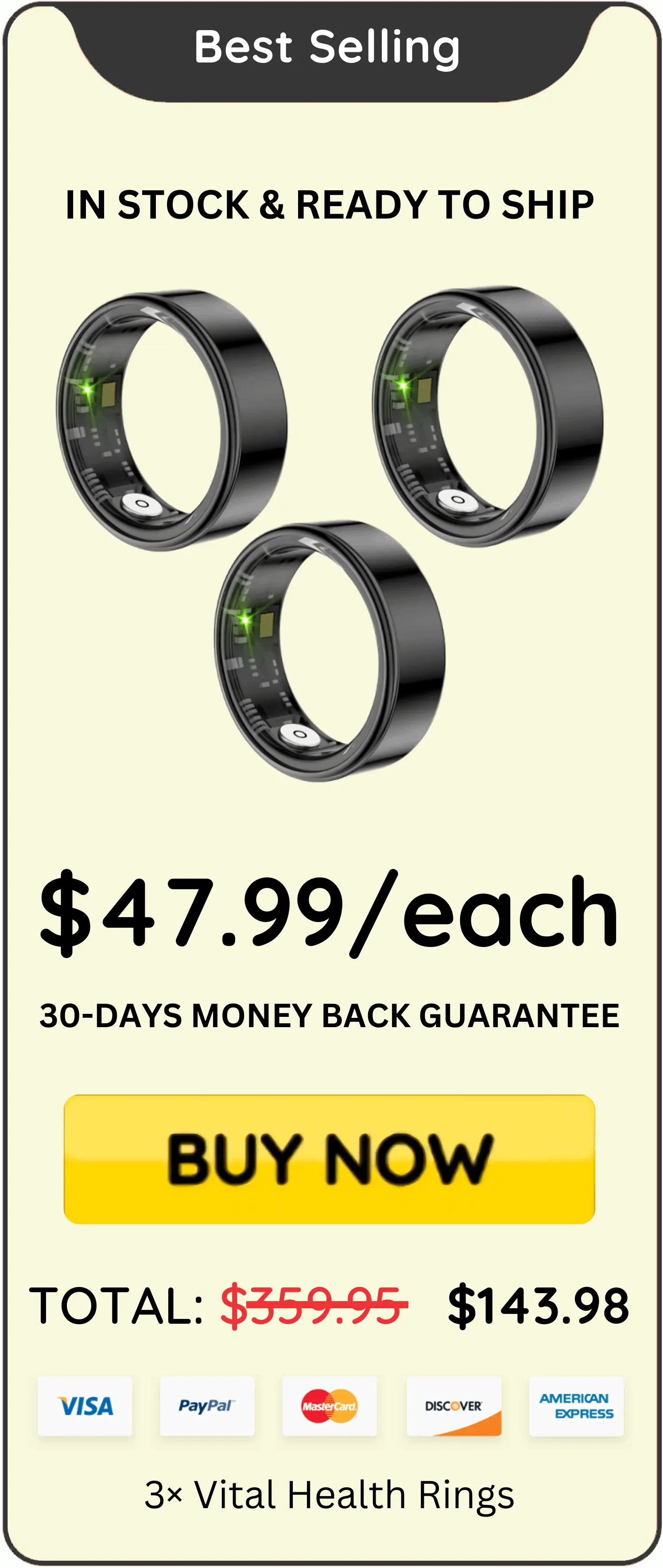 Vital Health Ring best price 