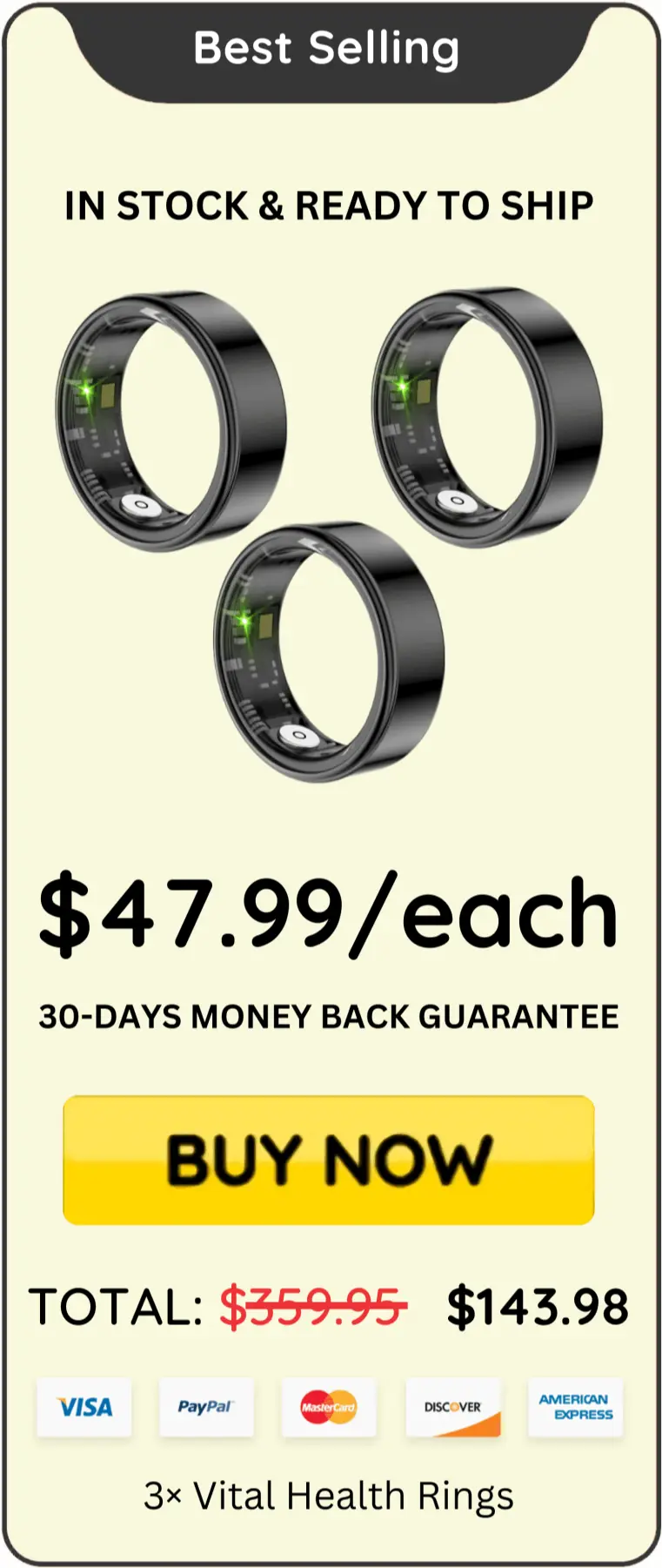 Vital Health Ring offer price